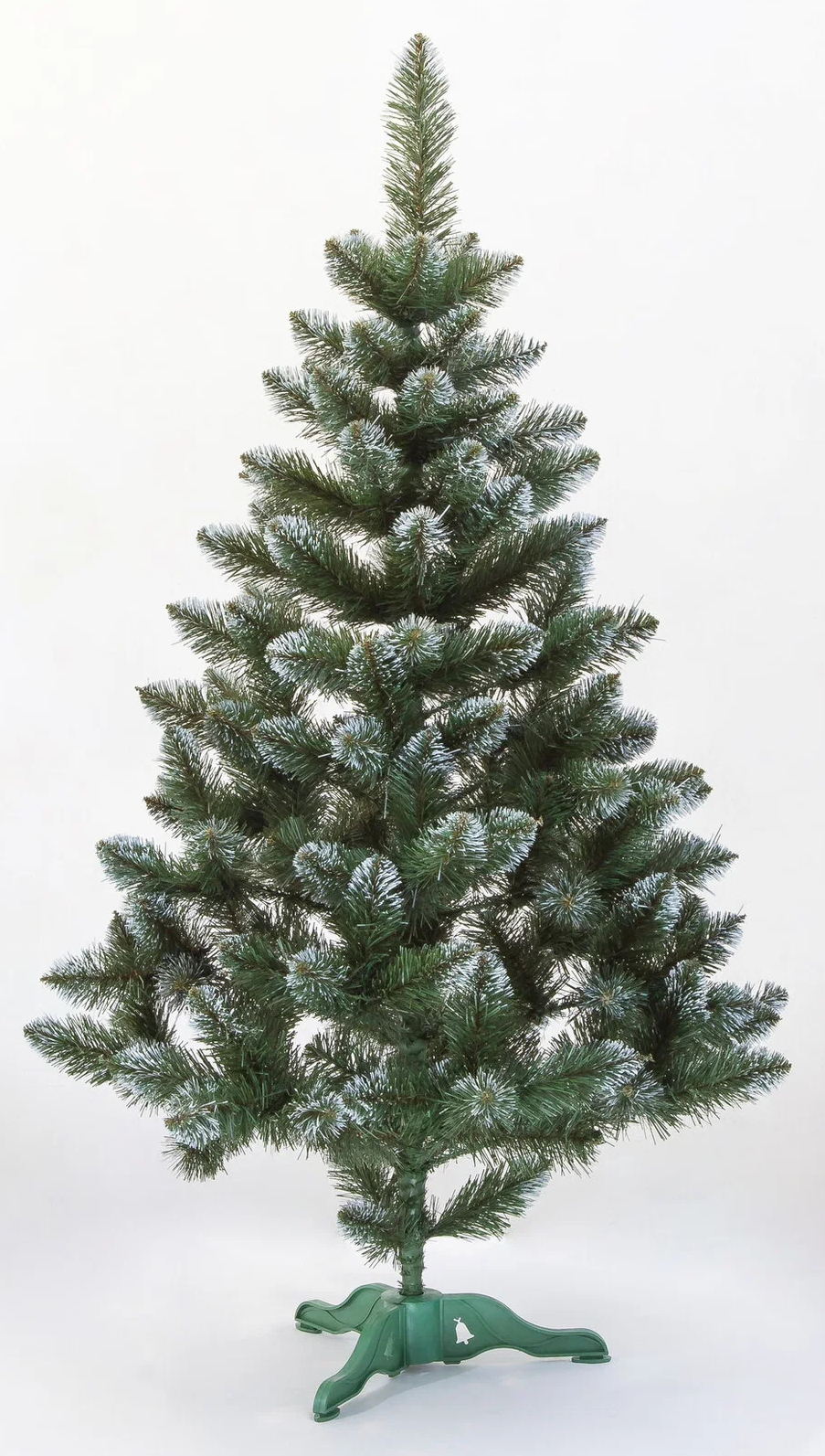 Ель искусственная Лидия с инеем новогодняя, из ПВХ/пластика, зеленая, 180см / товары для праздников
