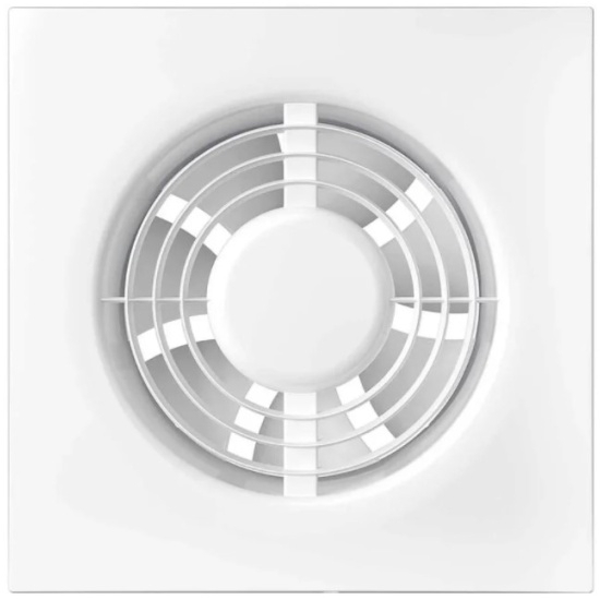 Вентилятор вытяжной ЭРА AURAMAX накладной, в корпусе из пластика, белый, воздуховод 100мм, 90м3/час, 35дБ, 14Вт / вентиляция