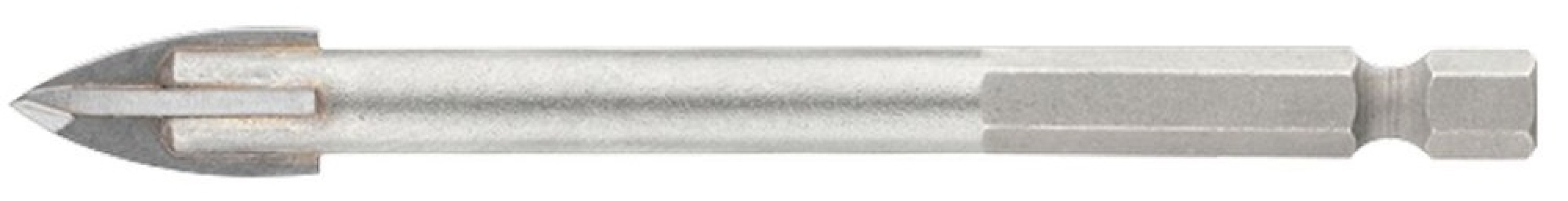 Сверло 888 по стеклу и кафелю, шестигранный хвостовик, из инструментальной стали, диаметр 10мм, длина 85мм / оснастка