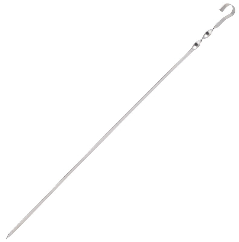 Шампур ECOS / Экос плоский, с витком, стальной, 1шт. / отдых и пикник