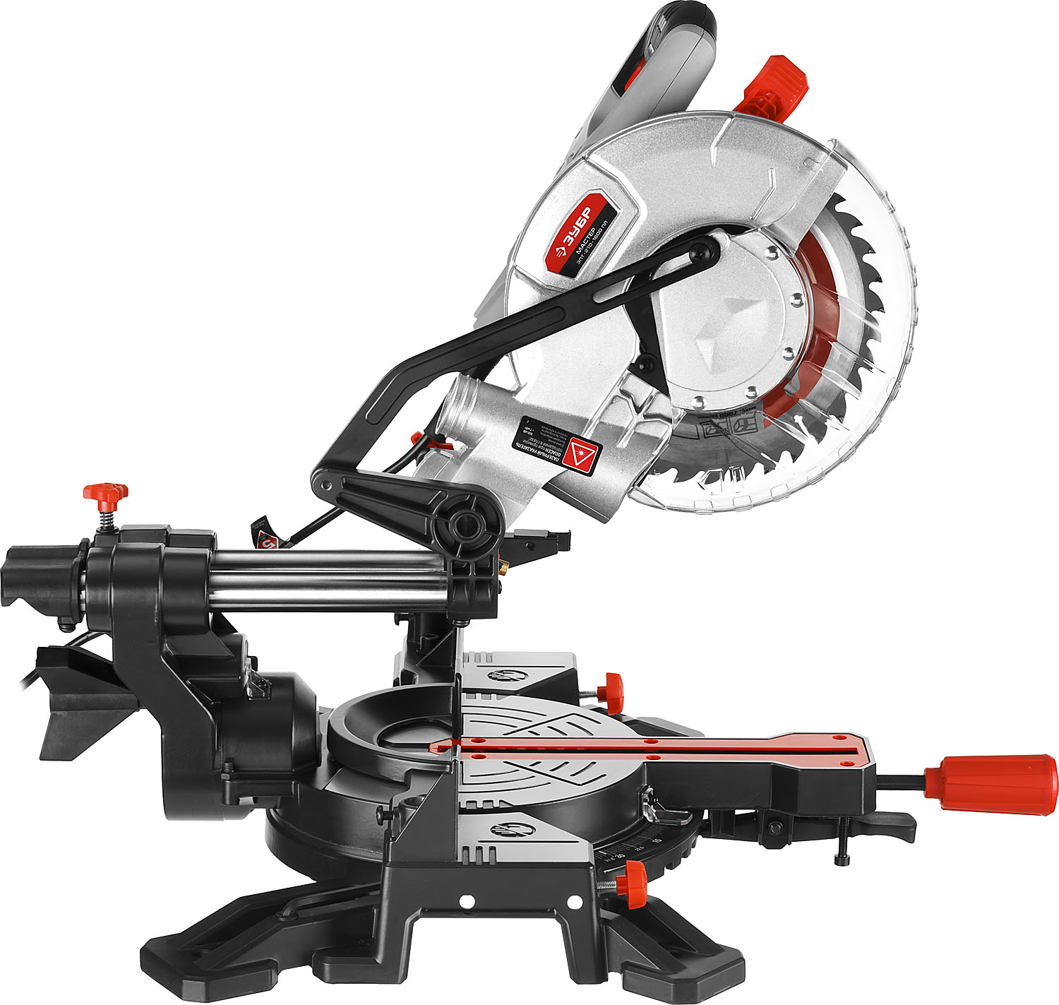 Пила торцовочная Зубр ЗПТ-210-1600-ПЛ сетевая, диск 210мм, посадочный диаметр 30мм, мощностью 1600Вт / электроинструмент