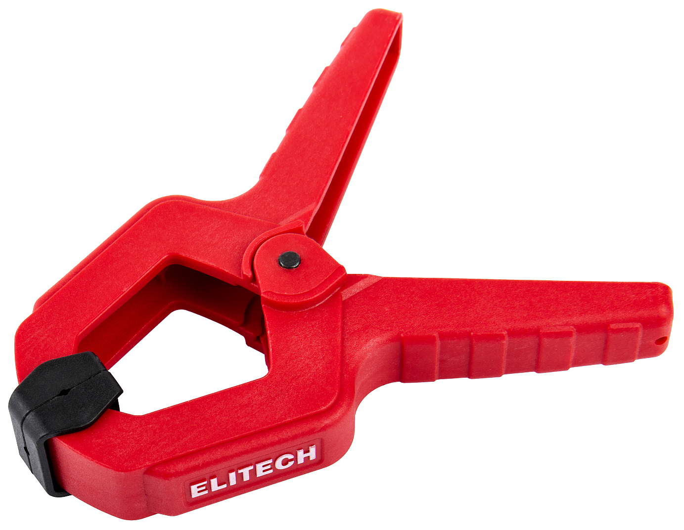 Струбцина Elitech / Элитеч пружинная, усилие 120Н, пластиковая, красная, 110х50мм / инструменты