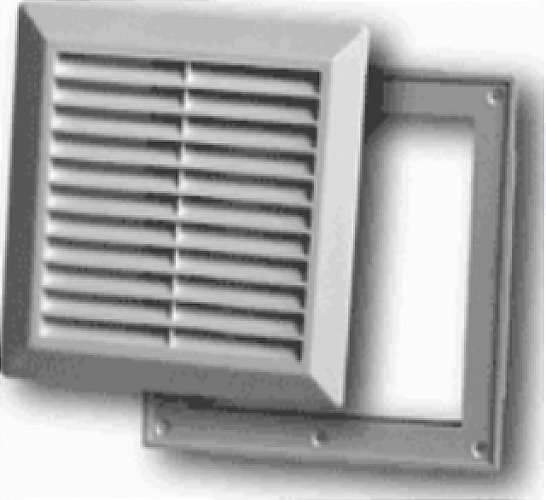 Решетка вентиляционная Event / Эвент Планета Э1717Р с сеткой, из пластика, белая, размер 175х175мм / строительство и ремонт