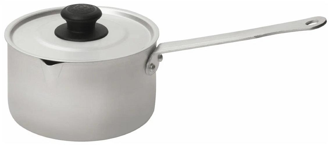 Кастрюля Калитва с крышкой, из алюминия, диаметром 12см, высотой 7см, объемом 0.75л / посуда для кухни