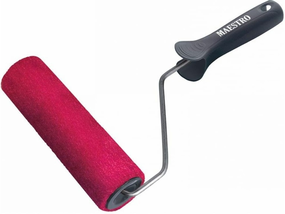 Валик малярный Maestro / Маэстро фасадный из велюра, ворс 4мм, диаметр 56мм, длина 240мм / ручной инструмент