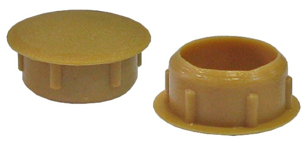 Заглушка декоративная Element / Элемент для скрытия отверстий, пластиковая, цвет бук, 10мм, 35шт. / строительство и ремонт