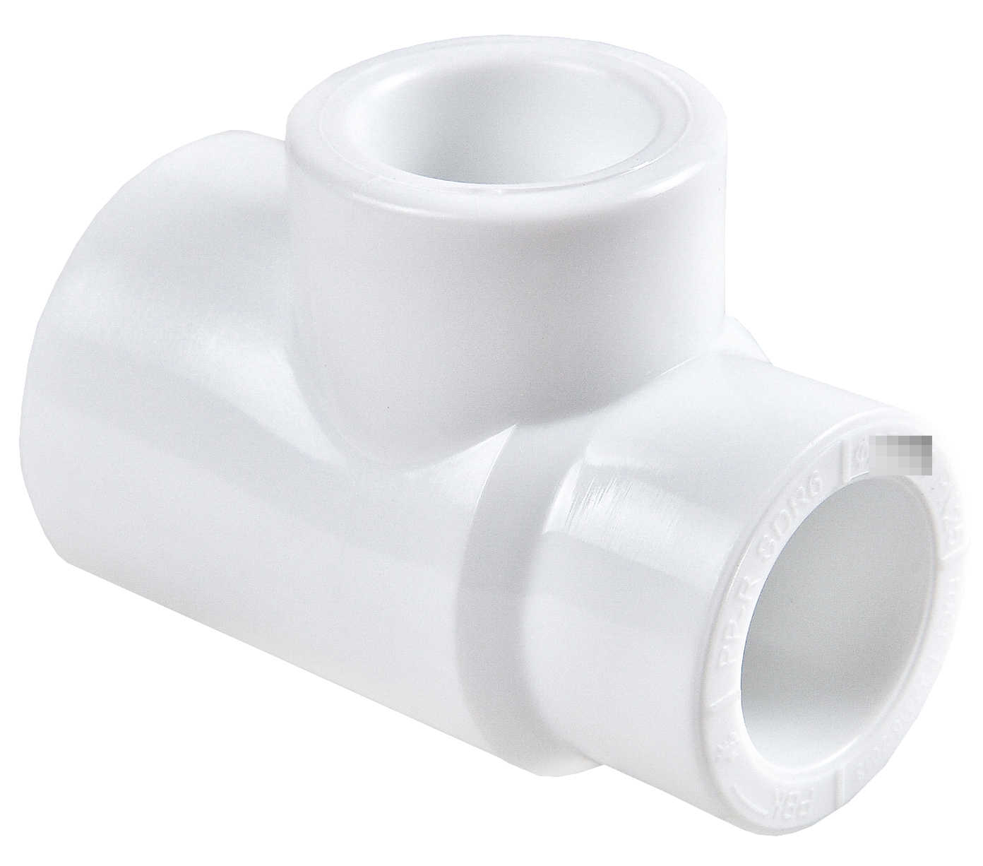 Тройник РВК переходной для труб, под сварку, полипропиленовый, белый, диаметром 20/40мм / водоснабжение