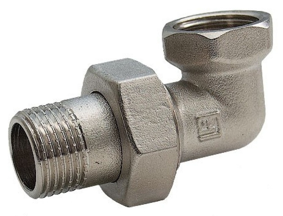 Сгон V&G / В&Г угловой, американка, внутренняя-наружная резьба, из латуни, диаметр 3/4дюйма / водоснабжение