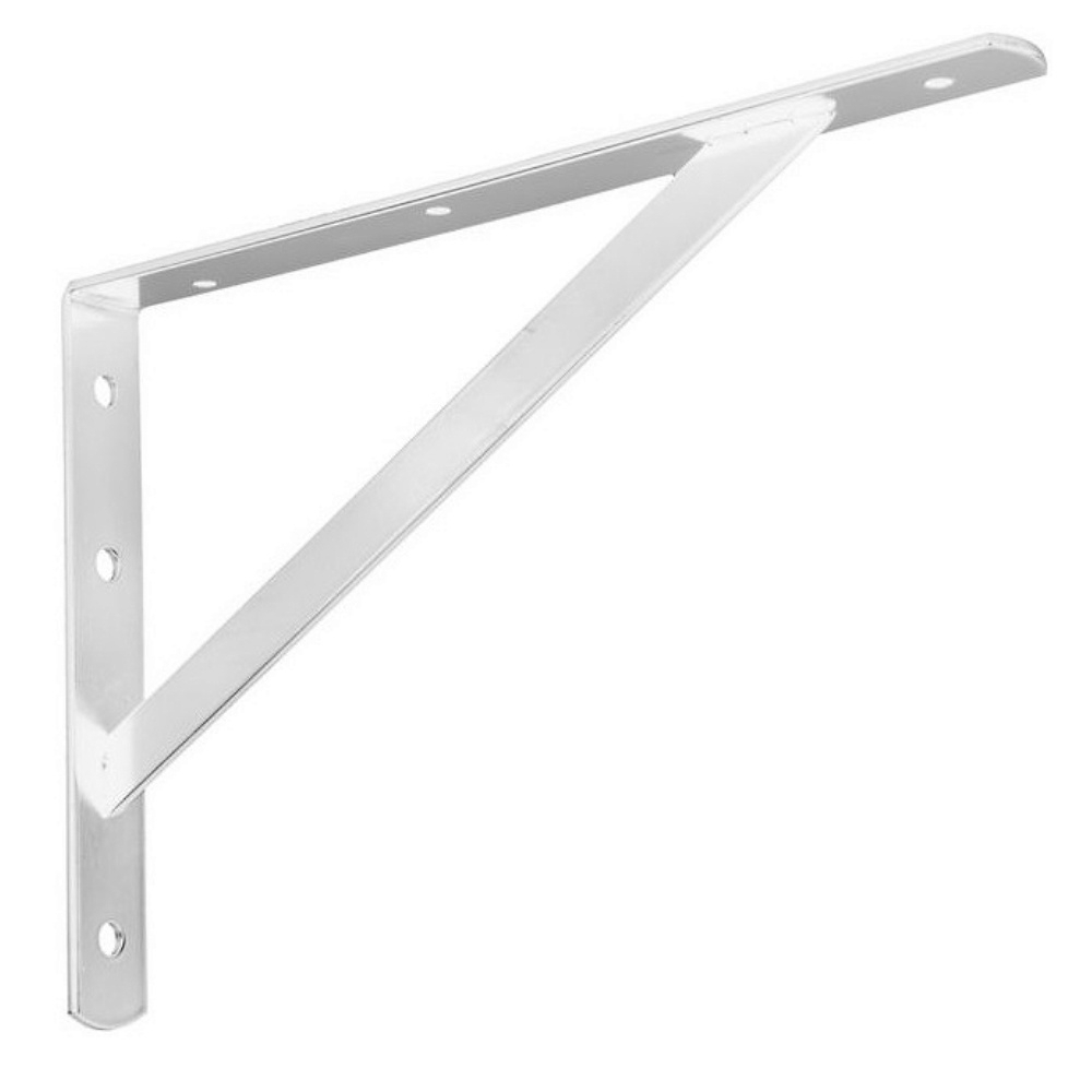 Кронштейн для полки Rock Solid Connection / Рок Солид Конекшн Domax WSWP 500 G усиленный плоский стальной, белый, 500×330мм / держатель