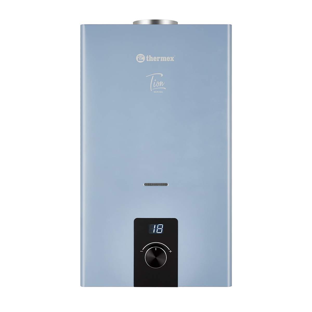 Водонагреватель проточный Thermex / Термекс T 20D Silver Grey газовый, настенный, серый, 610×350×180мм, 10л/мин, 20кВт / бытовая техника