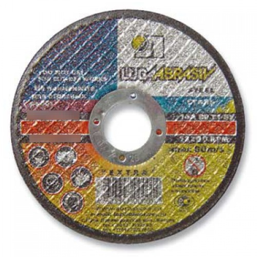 Круг отрезной LUGA ABRASIV / Луга Абразив по металлу, посадочный диаметр 22мм, 180мм, толщина 2.5мм / оснастка