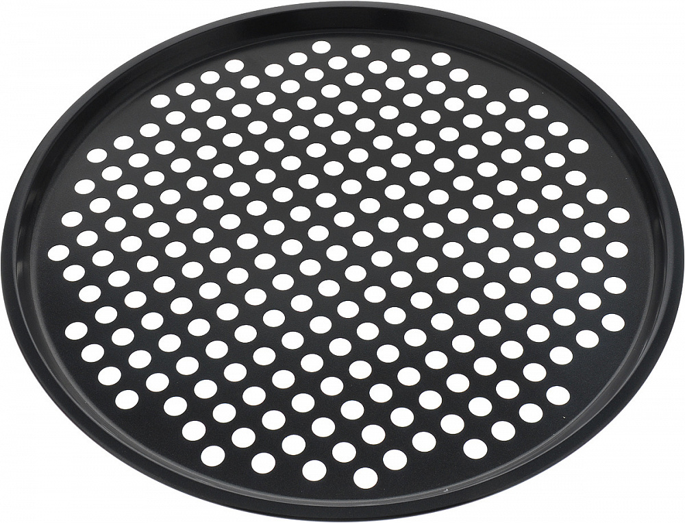 Форма для выпечки и запекания Mallony / Маллони PIZZA P-01 круглая пиццы, из углеродистой стали, 32.5х1.5см / товары для кухни