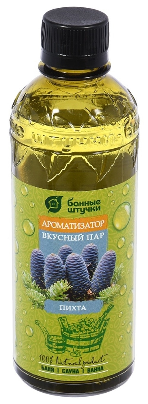 Ароматизатор для бани Банные штучки Вкусный пар с эфирным маслом пихты, 350мл / товары для бань и саун