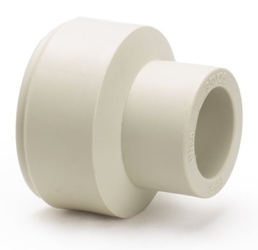 Муфта переходная Lammin / Ламмин наружная-внутренняя, полипропиленовая, серая, диаметр 50×25мм / фитинги