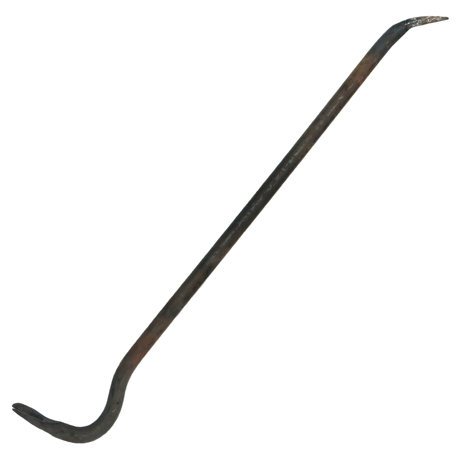 Гвоздодер двусторонний, с ломом, стальной, черный, размером 800мм / инструменты