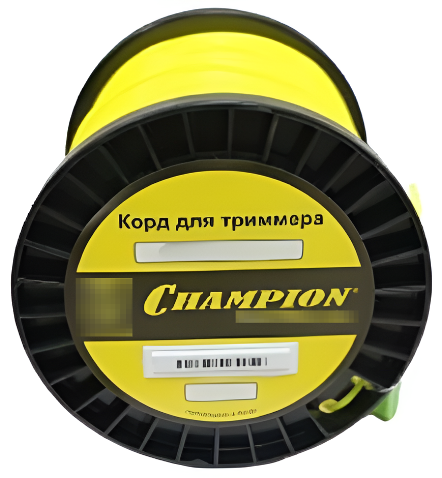 Леска для триммера Champion / Чемпион Round круг, с ножом в комплекте, нейлоновая, толщина 4мм, 95м / садовая техника