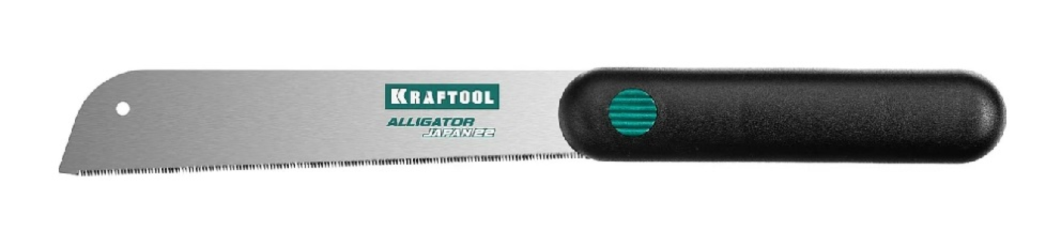 Ножовка по дереву KRAFTOOL / Крафтул Alligator Japan с рукояткой, из металла, длина 185мм / ручной инструмент
