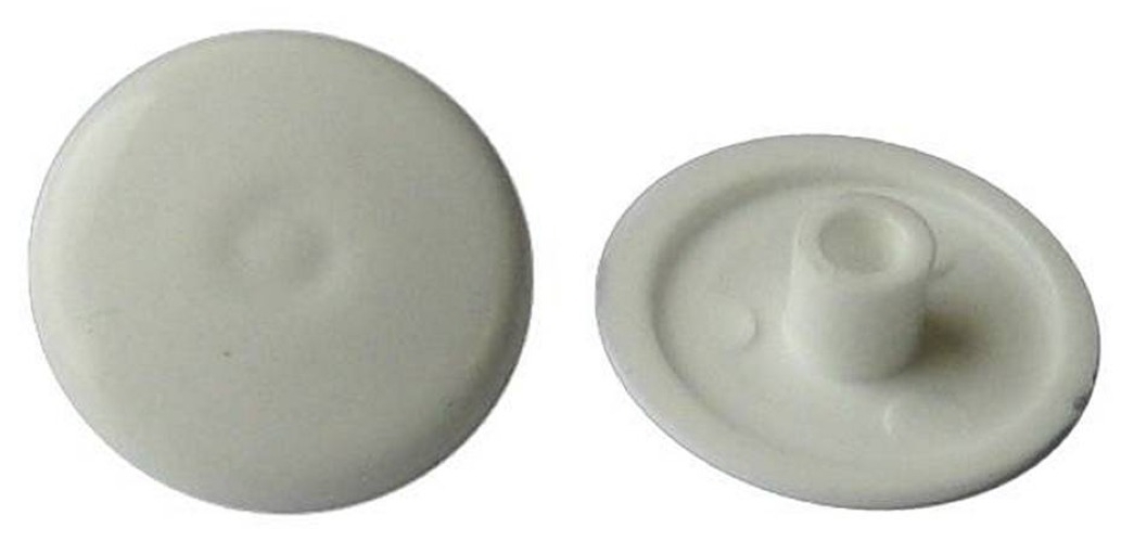 Заглушка декоративная Element / Элемент на мебельную стяжку, пластиковая, цвет белый, 7мм, 50шт. / строительство и ремонт