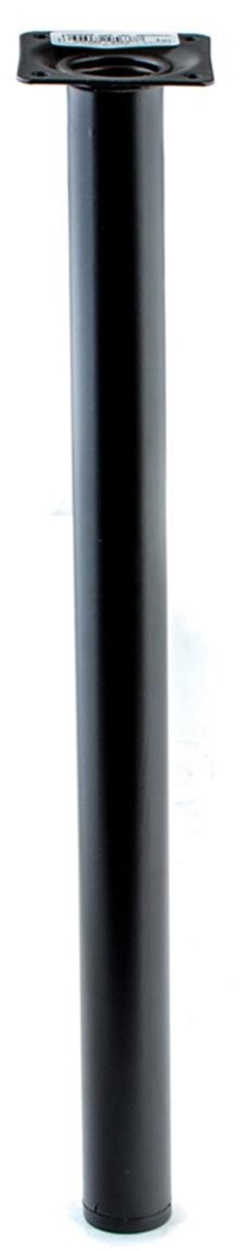 Ножка мебельная Стройбат круглая, нерегулируемая, стальная, черная, 30х30х400мм / фурнитура для мебели