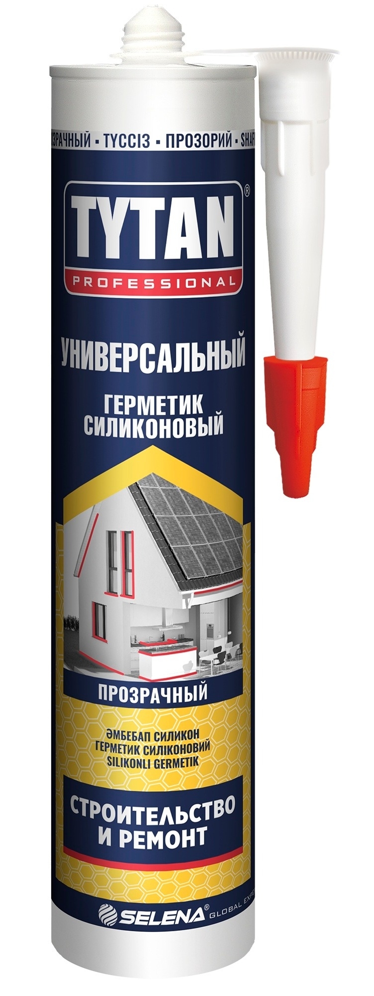 Герметик силиконовый TYTAN Professional / Титан Профессионал универсальный, прозрачный, 280мл / строительство и ремонт