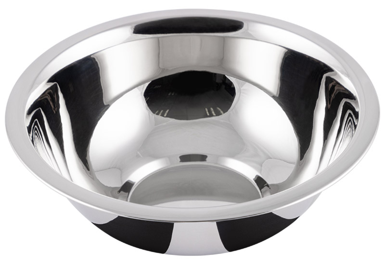 Миска Mallony / Маллони Bowl-Roll-15 с зеркальной полировкой, из нержавеющей стали, серебристая, 600мл / кухонные принадлежности