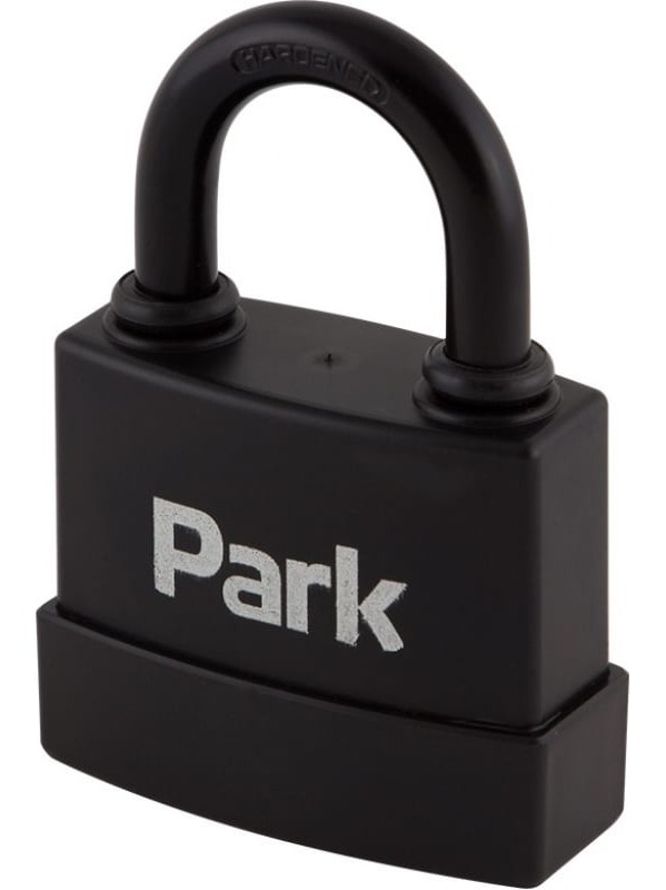 Замок навесной Park / Парк P-0270 всепогодный с автоматическим запиранием, металлический, 3 ключа, дужка диаметром 7мм / средства защиты