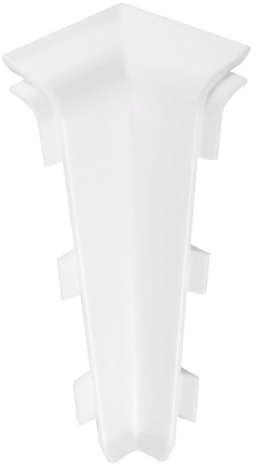 Внутренний угол для плинтуса Salag / Салаг Lima напольный, из ПВХ, цвет белый, размер 72×30мм / отделочные материалы