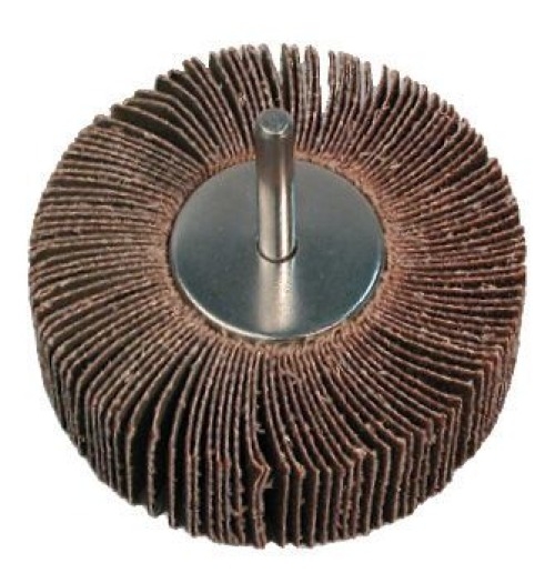 Круг лепестковый торцевой 888 шлифовальный со шпилькой, Р40, посадочный диаметр 25мм, 80мм / оснастка