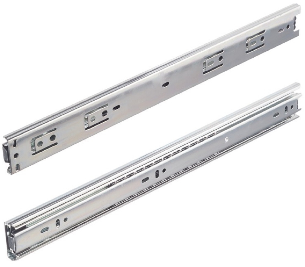 Направляющие Стройбат шариковые, без доводчиков, из металла, цвет цинк, 450мм, 2шт. / фурнитура для мебели