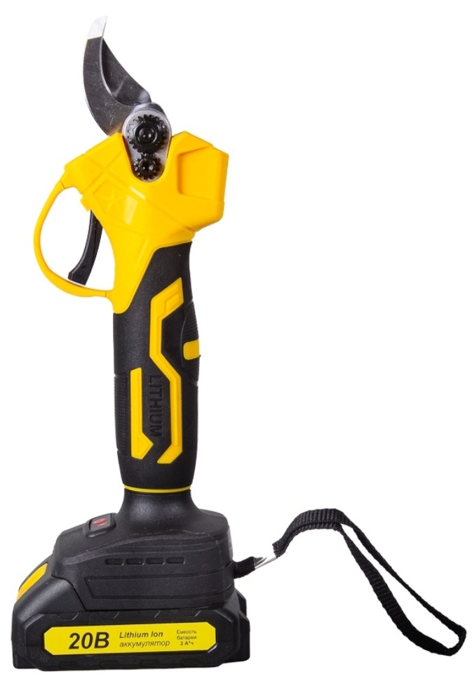 Секатор HUTER / Хутер CP-20Li-2K EA+ аккумуляторный, с 2-мя АКБ и ЗУ, из металла, 229мм / садовый инструмент