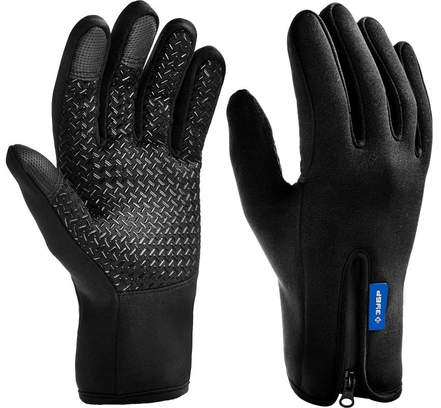 Перчатки защитные Зубр Норд утепленные ветро и влагозащищенные из трикотажа и латекса, черные, размер XL / защита рук
