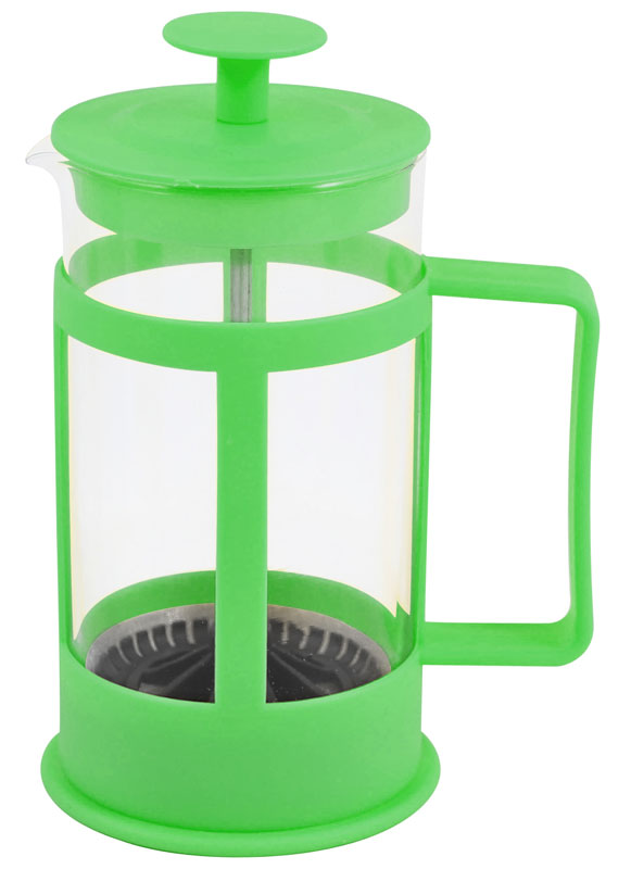 Чайник заварочный Mallony / Маллони PFP018-350ML кофейник пресс, в корпусе из стекла и пластика, прозрачный, 350мл / товары для дома