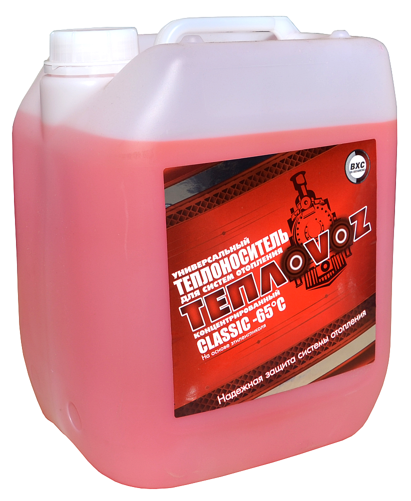Теплоноситель ТЕПЛОVOZ CLASSIC универсальный концентрированный, на основе этиленгликоля, 10кг / отопление
