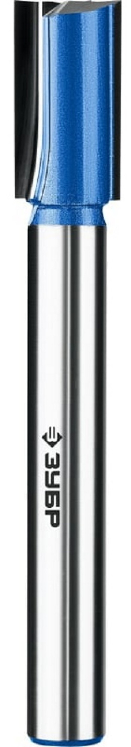 Фреза Зубр Профессионал пазовая прямая, твердосплавная, диаметр 16мм, хвостовик 12мм, 110мм / инструменты