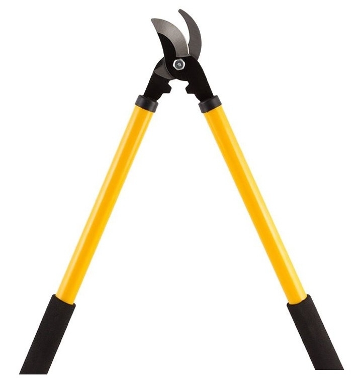 Кусторез ручной PARK / Парк из стали и пластика, желтый, длиной 520мм / садовый инструмент