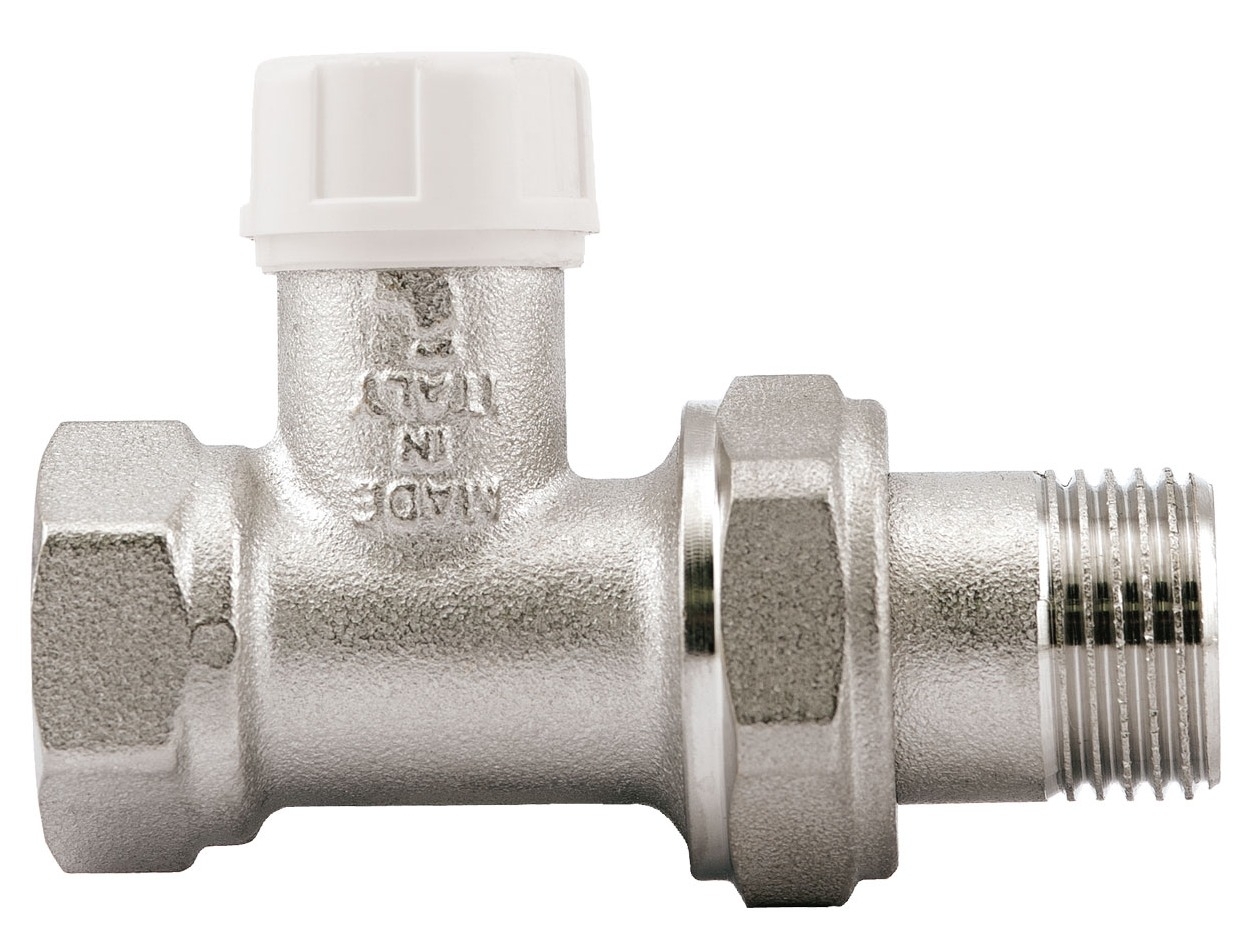 Вентиль для радиатора Itap / Итап запорный прямой со сгоном, в корпусе из латуни, 1/2", 10бар, 110°C / водоснабжение