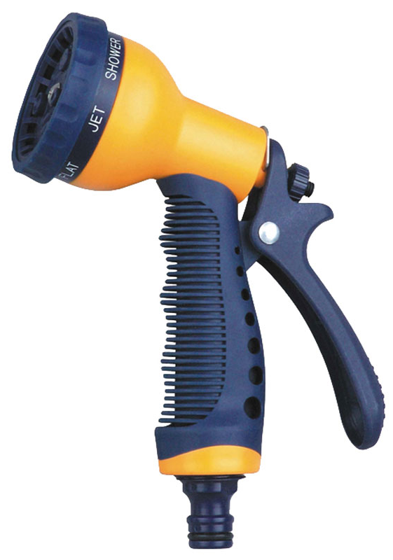 Пистолет для полива PARK / Парк DY2034 7 режимов, с регулировкой интенсивности распыления, в корпусе из пластика / дом и сад