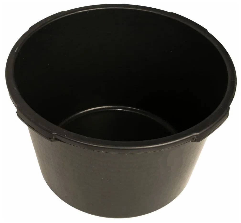 Ведро строительное круглое с ручками, пластиковое, черное, 65л / строительство и ремонт