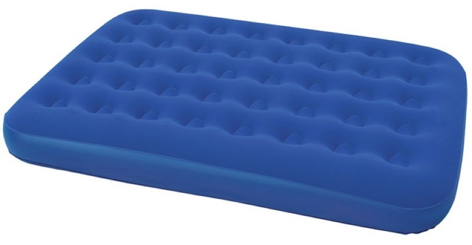 Матрас надувной Bestway / Бествей 67002N двуспальный, из ПВХ, синий, 190х137х21см / товары для дома и отдыха