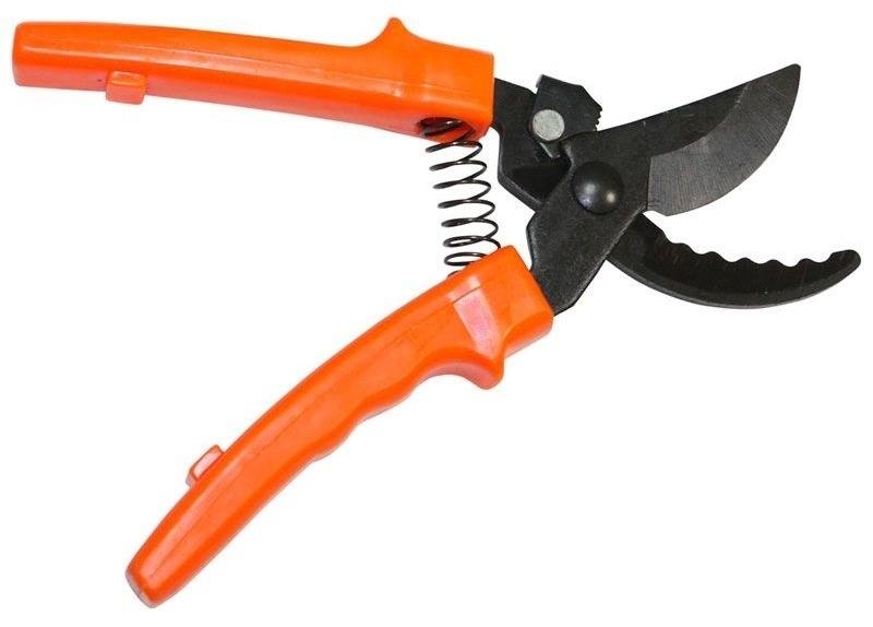 Секатор PARK / Парк HG2101 плоскостной, из стали, 225мм / садовый инструмент