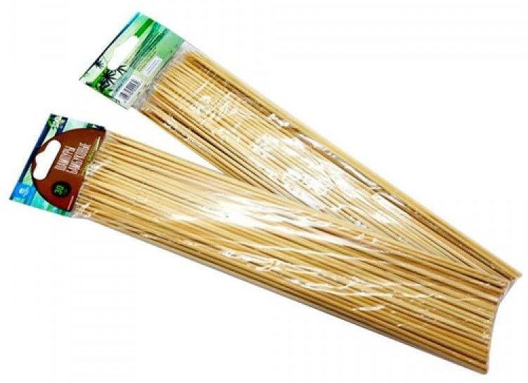 Набор шампуров Mallony / Маллони для пикника, бамбуковые, 100шт. / отдых и пикник