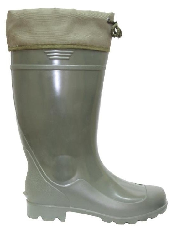 Сапоги резиновые 171 №С-35МН мужские литые с манжетой из ПВХ, оливковые, размер 44 / рабочая обувь