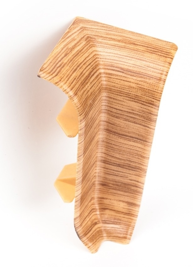 Внутренний угол для плинтуса MIXTON / Микстон с текстурой напольный, из ПВХ, цвет дуб луаре, размер 56×25мм, 2шт. / отделочные материалы