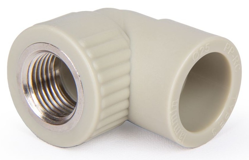 Угольник переходной Lammin / Ламмин комбинированный, внутренняя резьба, полипропиленовый, 1/2дюйма, диаметр присоединения 25мм / водоснабжение
