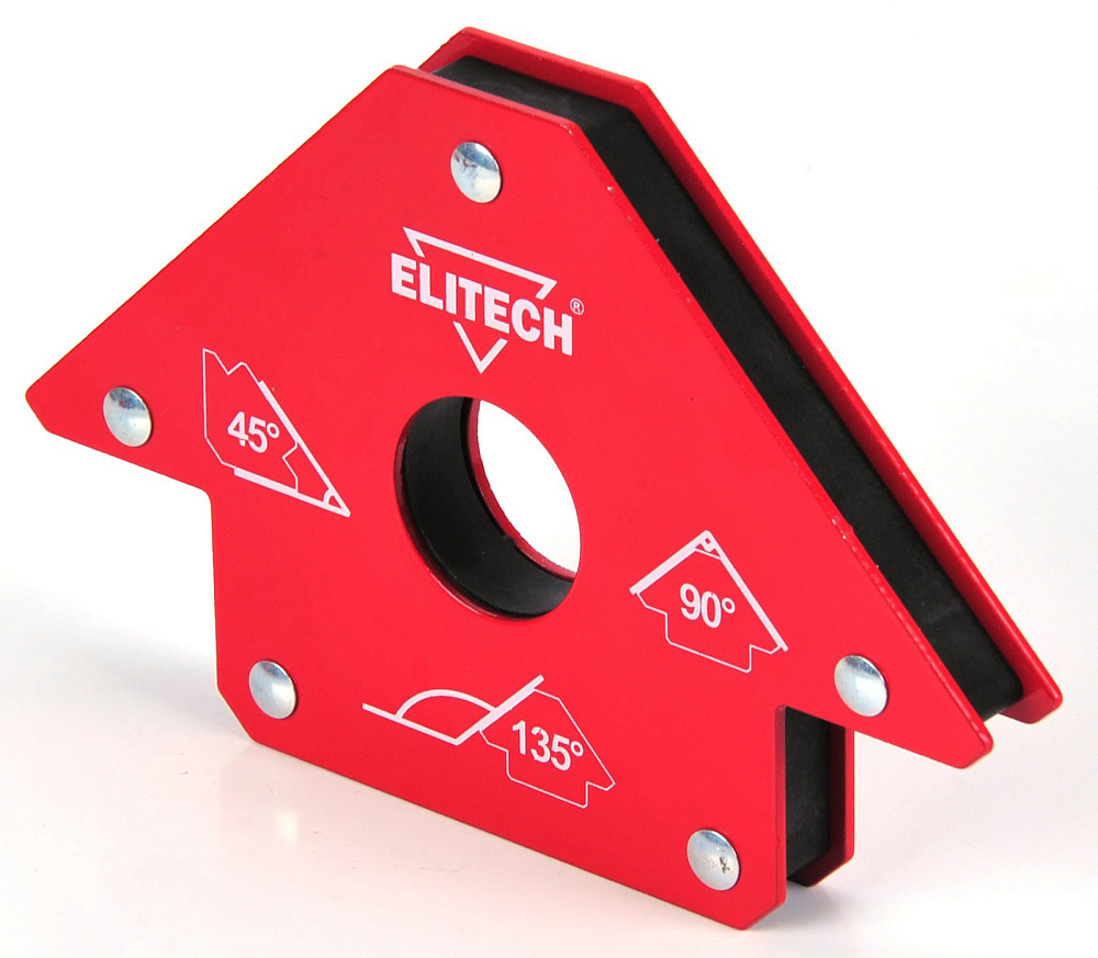 Магнитный держатель для сварки Elitech / Элитек 6 углов, металлический корпус / инструменты для строительства и ремонта