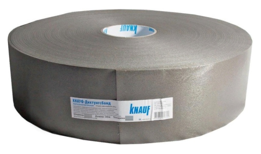 Лента звукоизоляционная Knauf / Кнауф Дихтунгсбанд самоклеящаяся, на основе пенополиэтилена, ширина 50мм, 30м / стройматериалы
