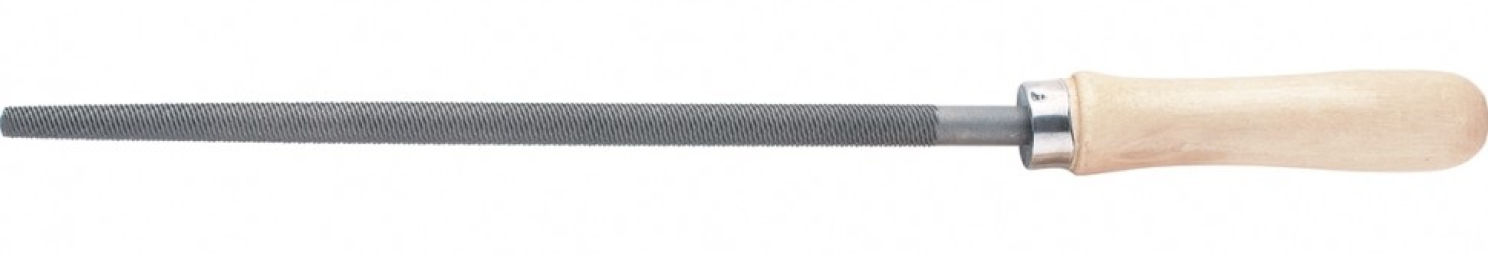 Напильник СИБРТЕХ круглый, с деревянной ручкой, металлический, насечка 2, 200мм / инструменты для строительства и ремонта