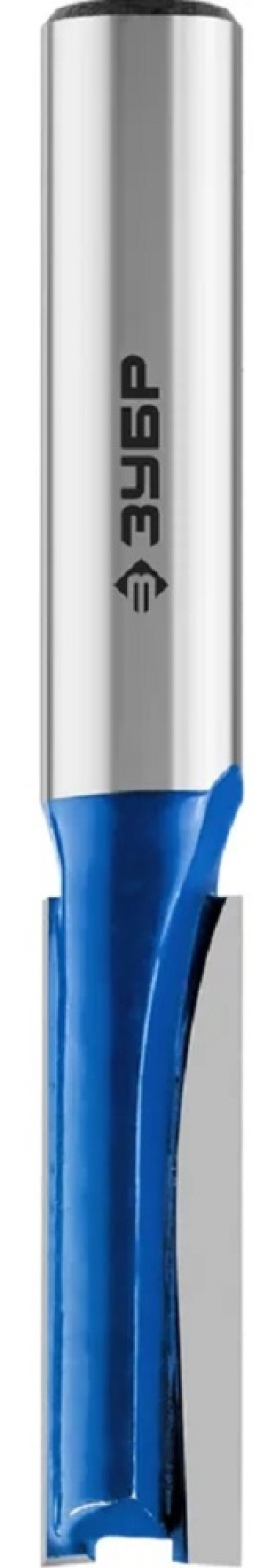 Фреза Зубр пазовая прямая, твердосплавная, диаметр 8мм, хвостовик 8мм, 25/61мм / инструменты