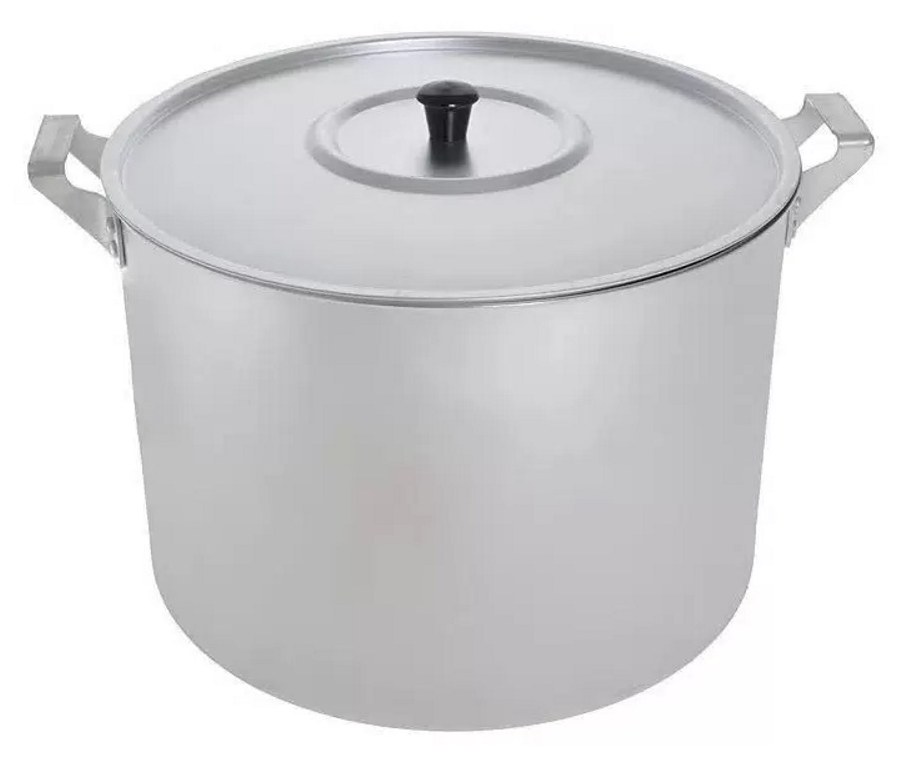 Кастрюля с крышкой, алюминиевая, объемом 10л / посуда для кухни