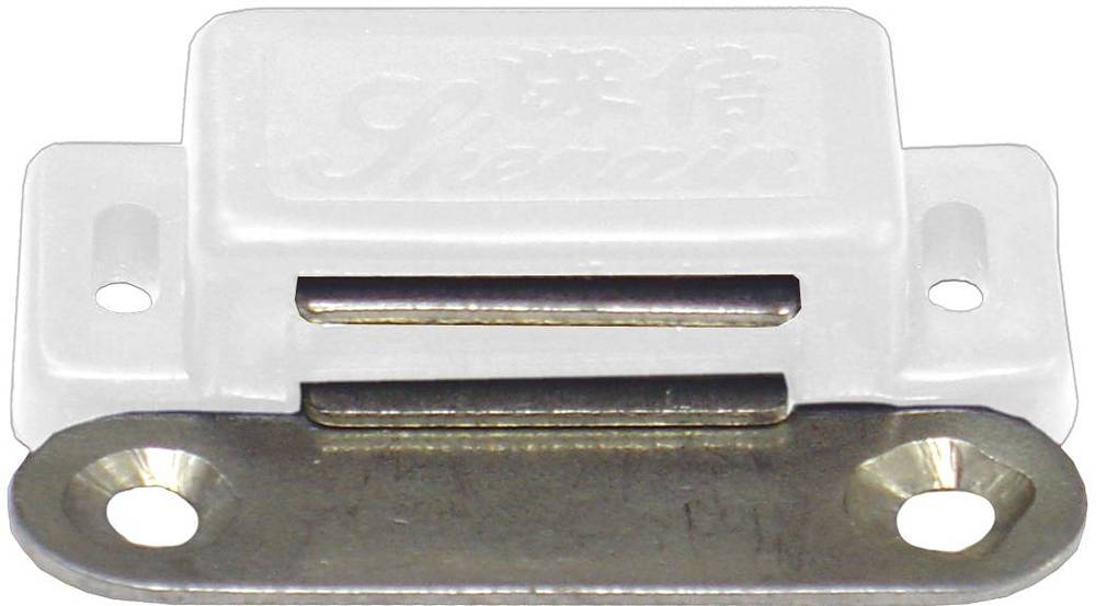 Защелка дверная Element / Элемент магнитная, из пластика, белая, 46×15мм / фурнитура для мебели